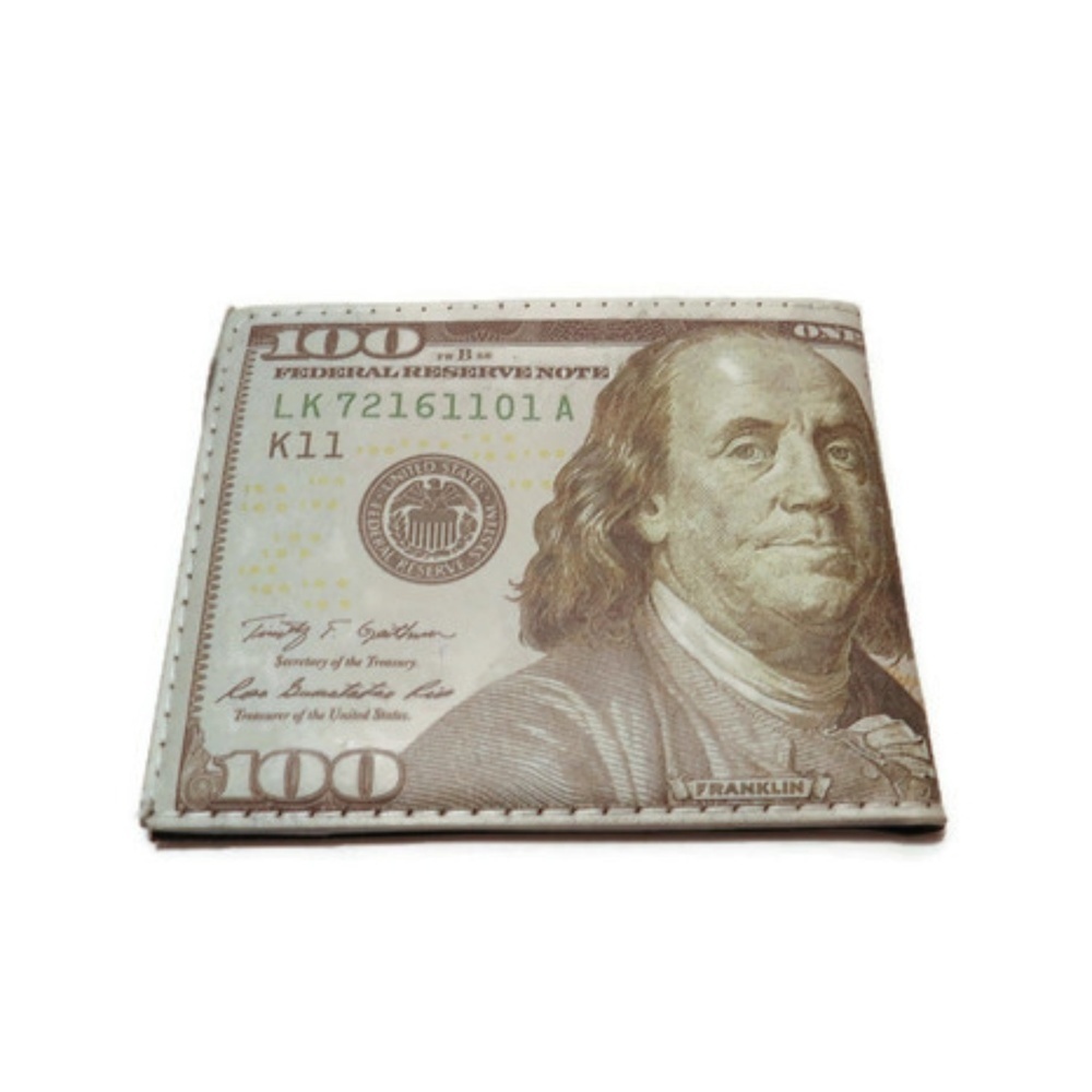 Novelty Bill Fold Wallet 100 Dollar Bill It's all
